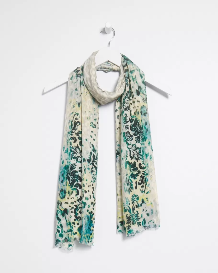 Chico's Animal Mixed Print Scarf