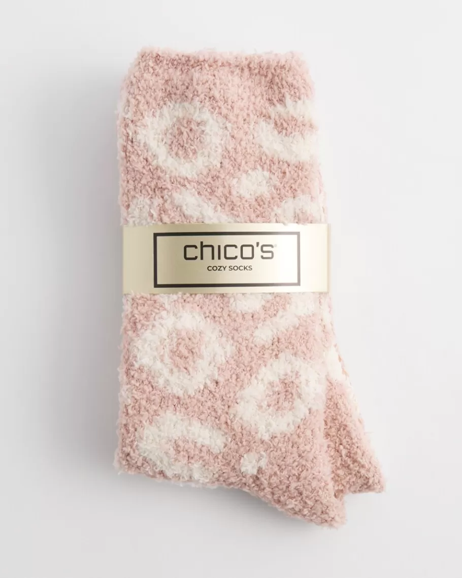 Chico's Animal Print Furry Socks