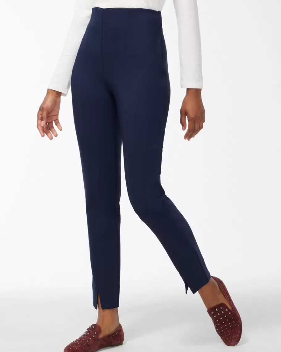 Chico's Bi-Stretch Front Seam Slit Ankle Pants