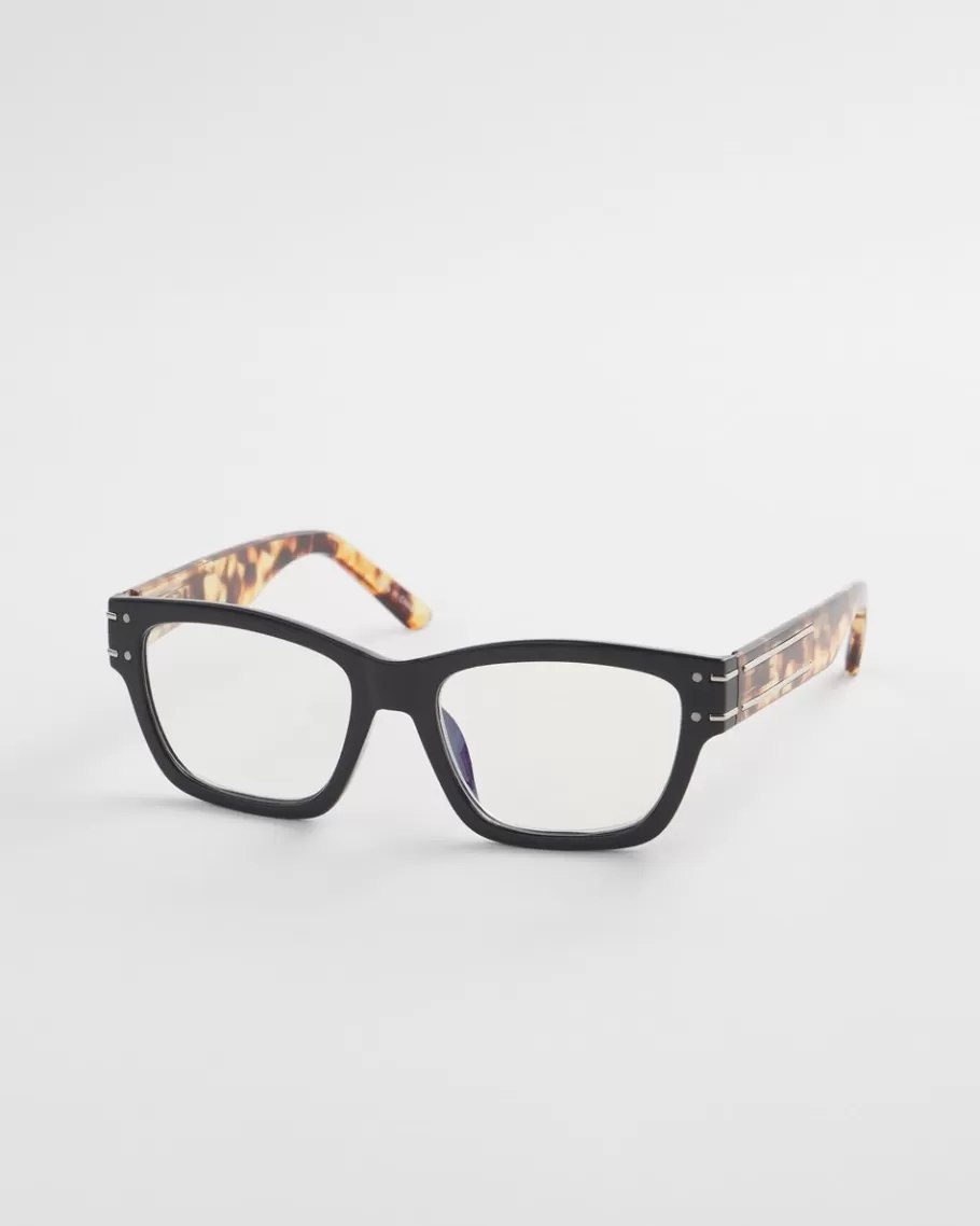 Chico's Black & Faux Tort Readers