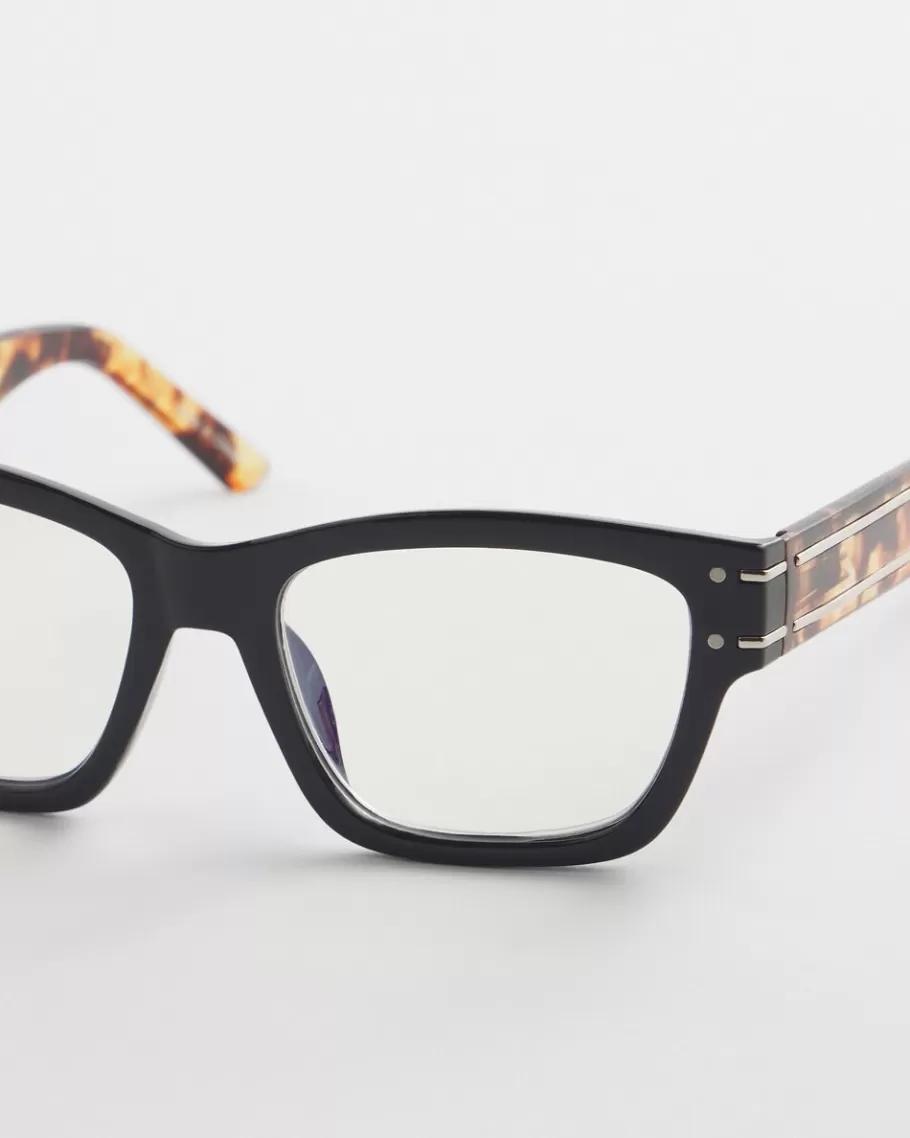 Chico's Black & Faux Tort Readers