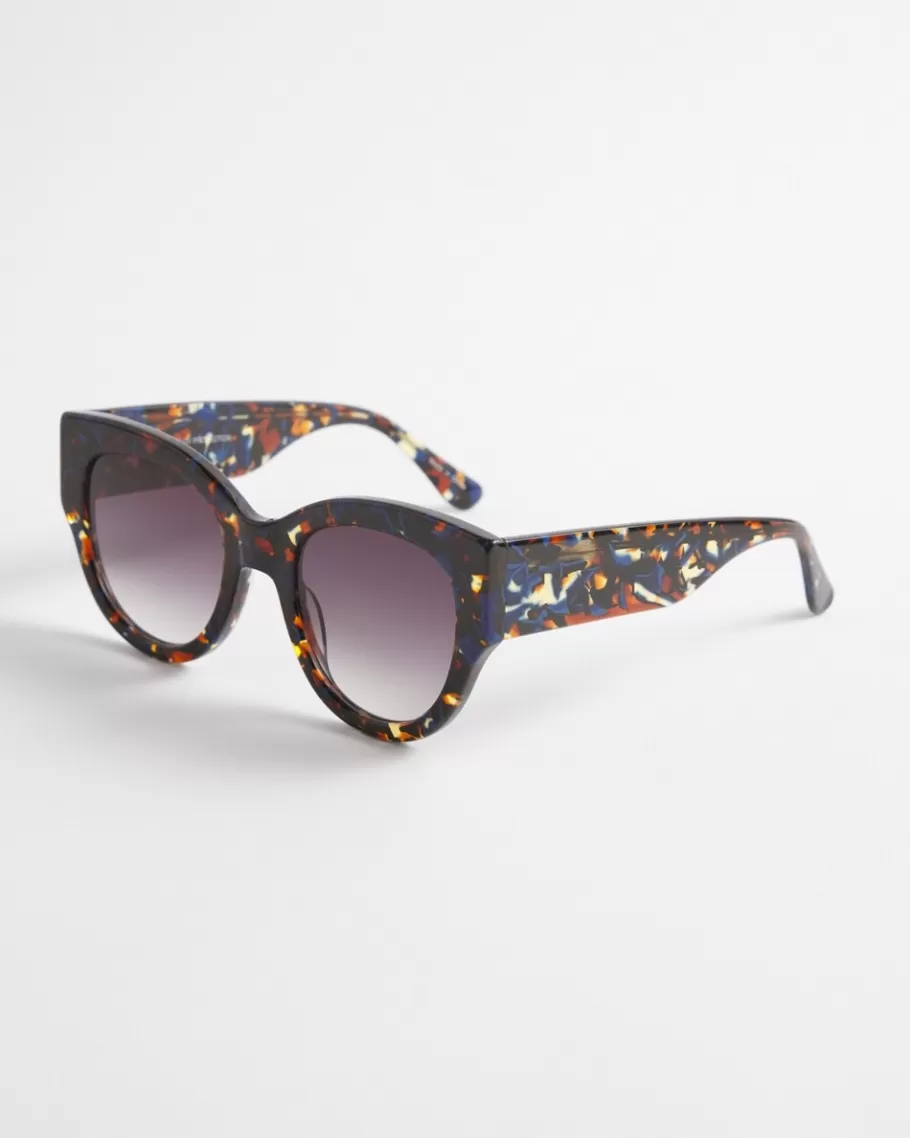 Chico's Faux Tort Cateye Sunglasses