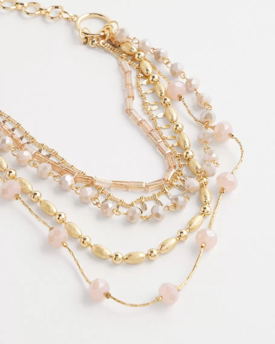 Chico's Blush Multistrand Necklace