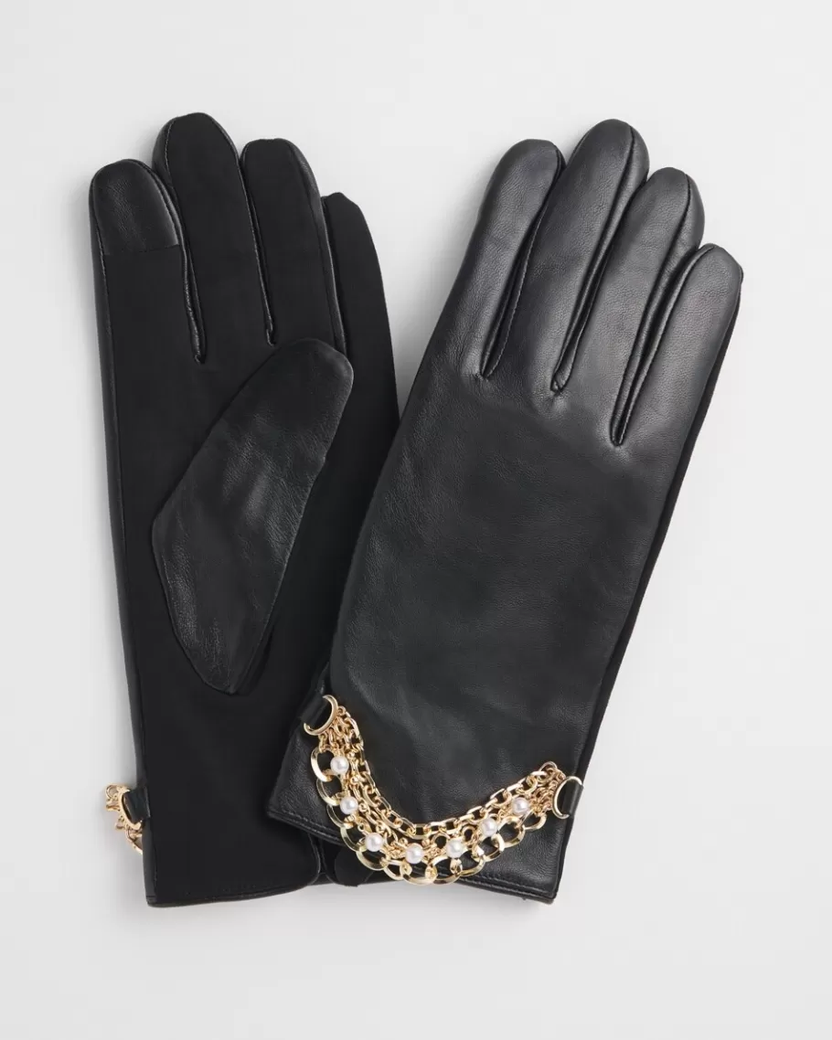 Chico's Bracelet Leather Gloves