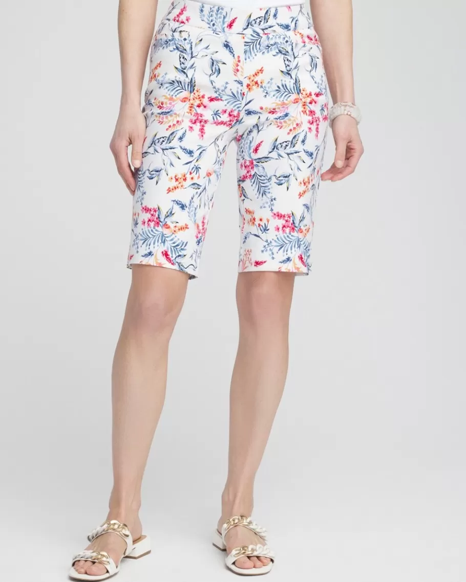 Chico's Brigitte 10" Sea Life Print Shorts