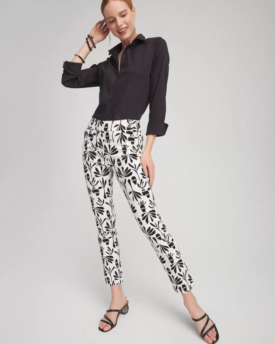 Chico's Brigitte Artisan Print Ankle Pants