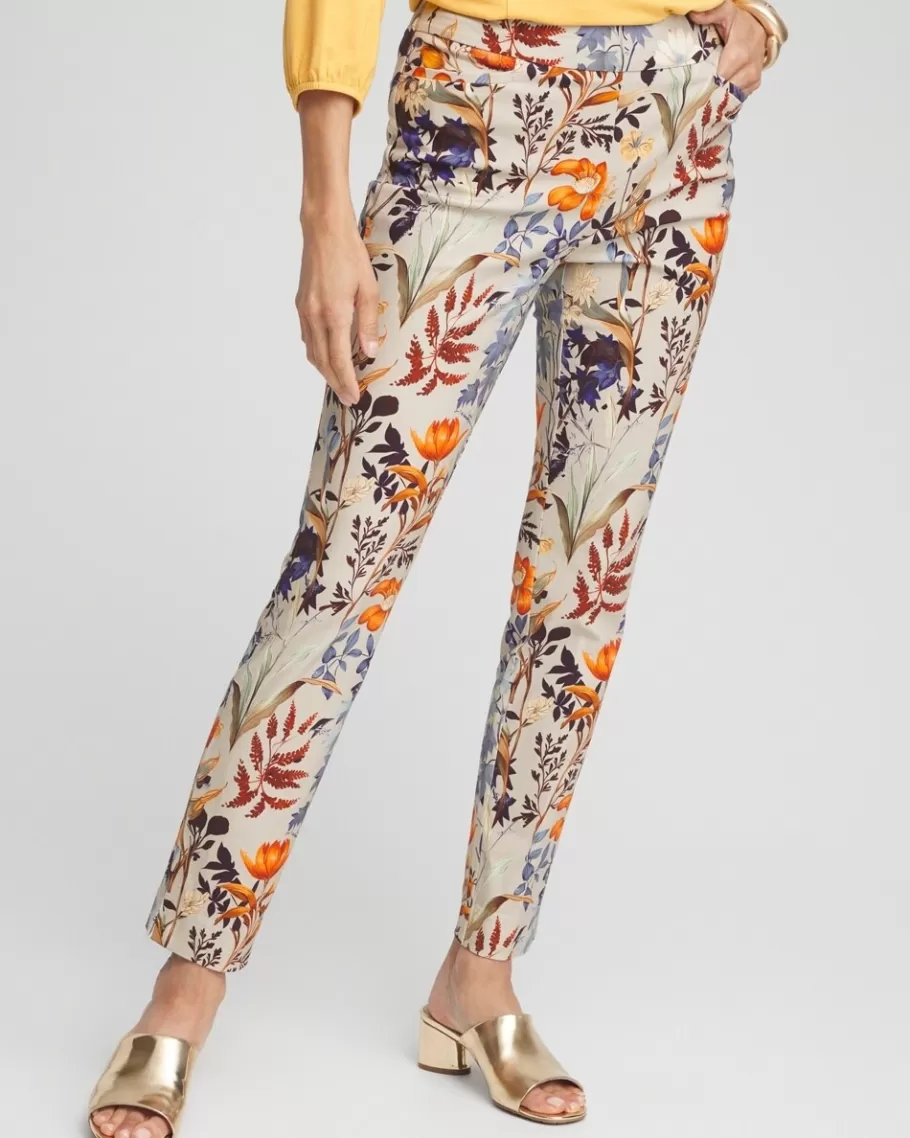 Chico's Brigitte Autumn Print Ankle Pants