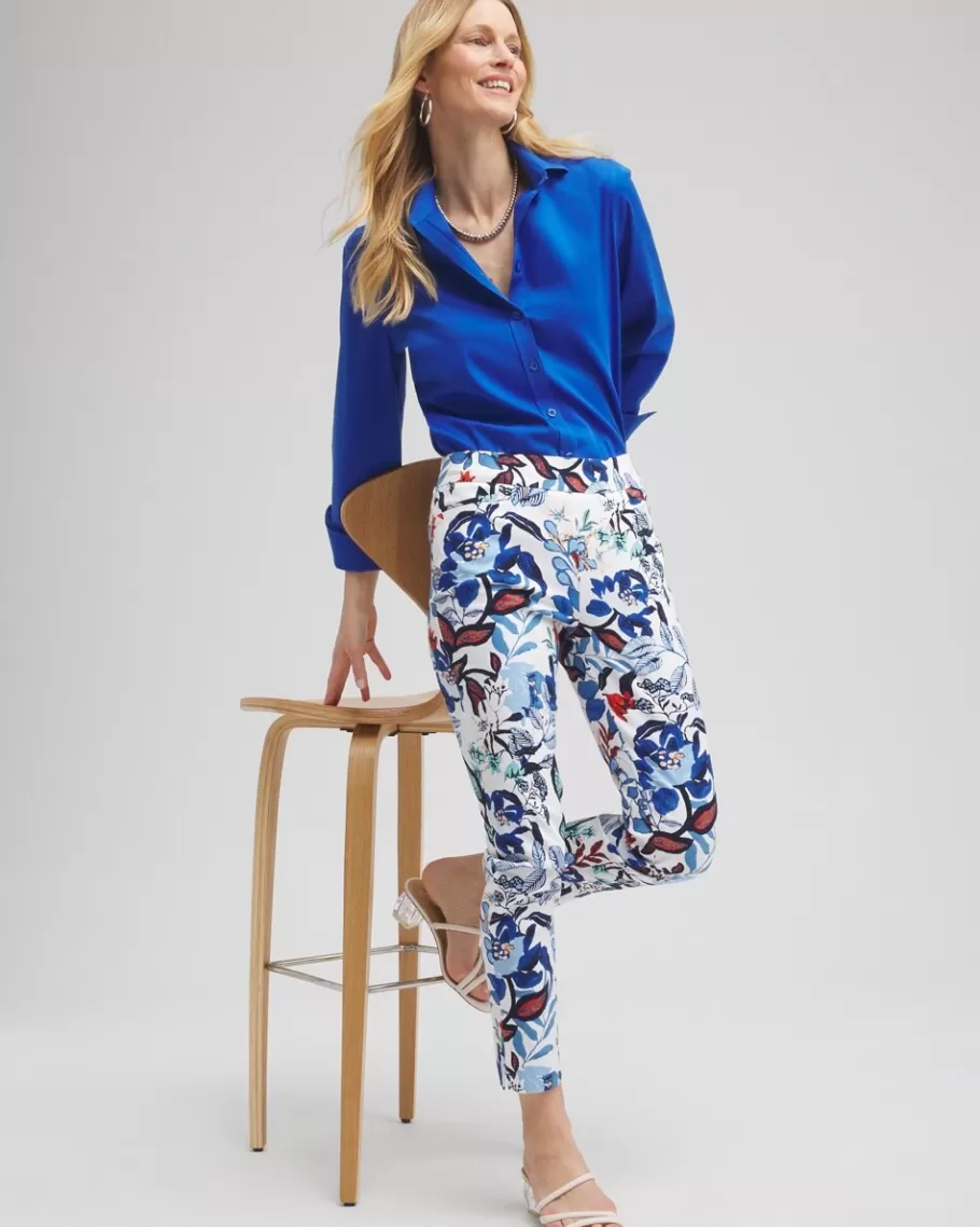 Chico's Brigitte Cool Floral Ankle Pants