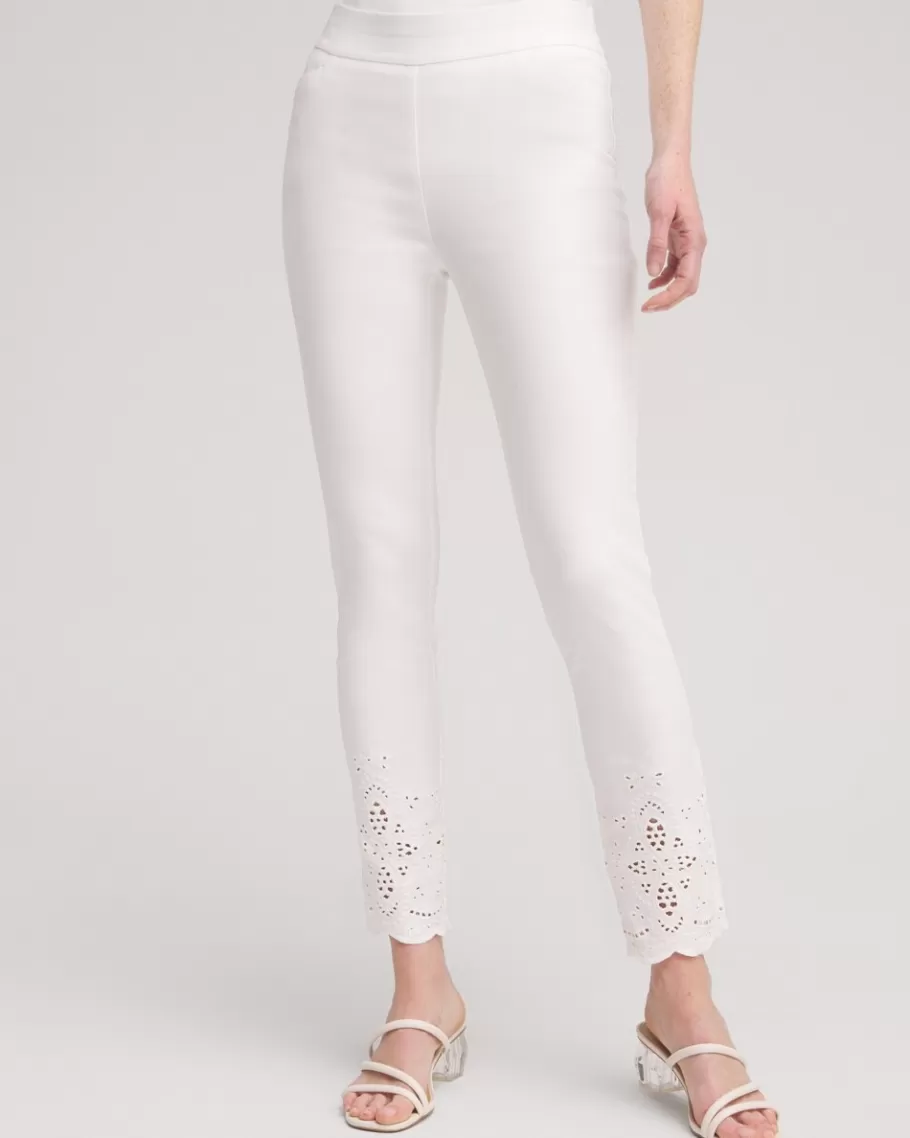 Chico's Brigitte Eyelet Ankle Pants