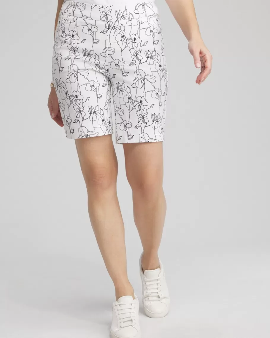 Chico's Brigitte Floral 7" Shorts