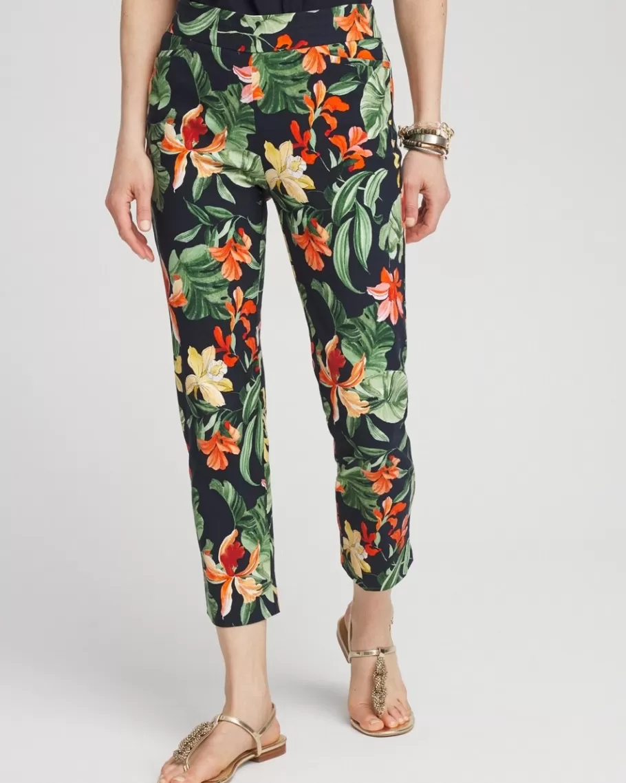 Chico's Brigitte Orchid Slim Cropped Pants