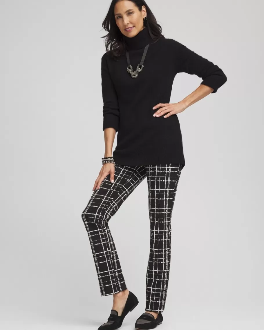 Chico's Brigitte Plaid Slim Pants