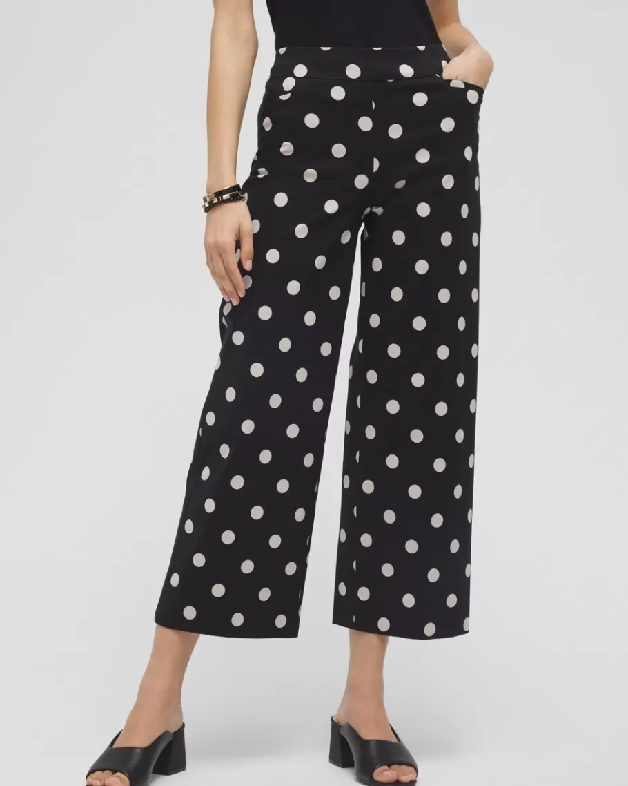 Chico's Brigitte Polka Dot Wide Leg Pants