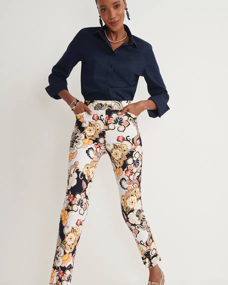 Chico's Brigitte Warm Floral Ankle Pants