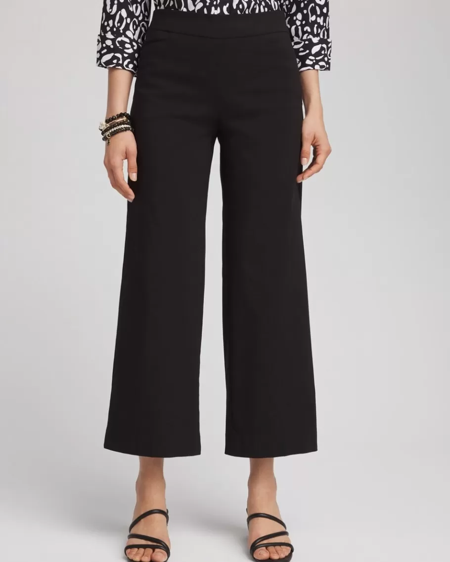 Chico's Brigitte Wide Leg Cropped Pants