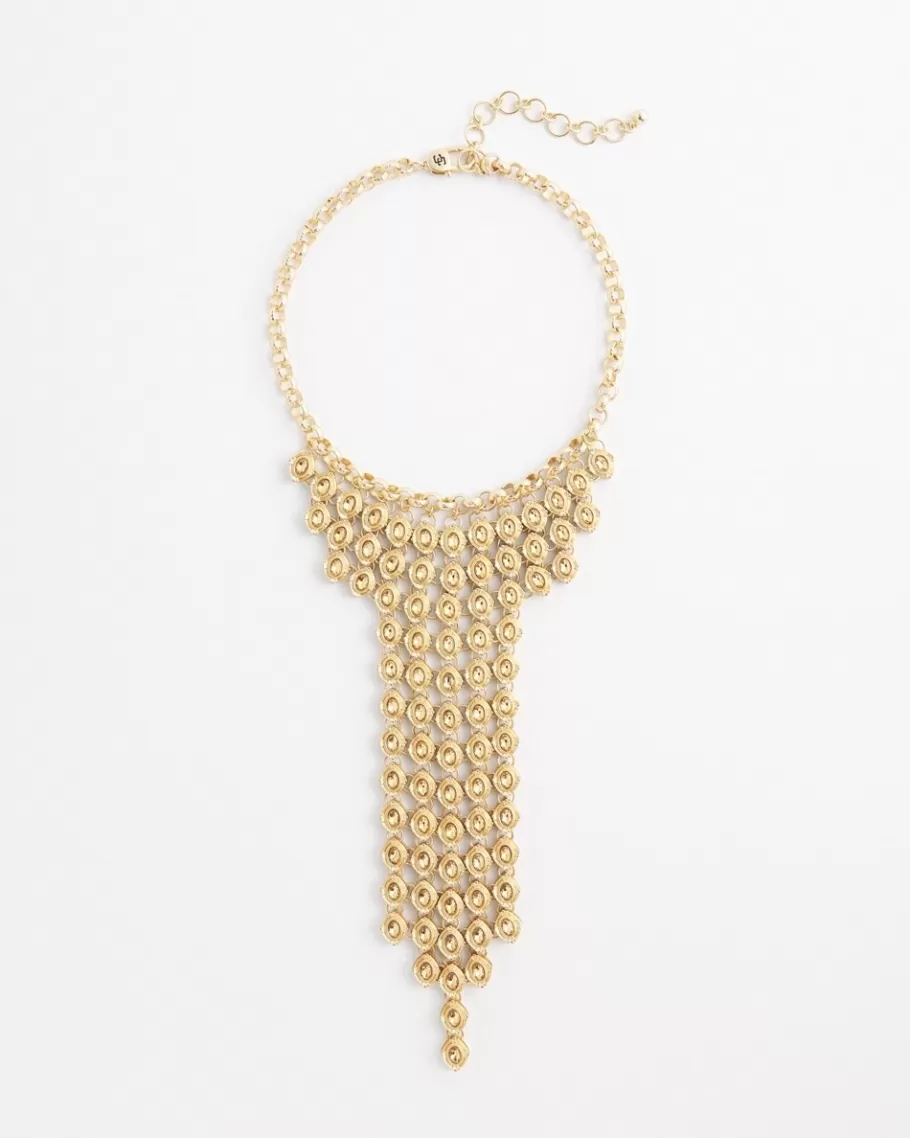 Chico's Cascading Tone Statement Necklace