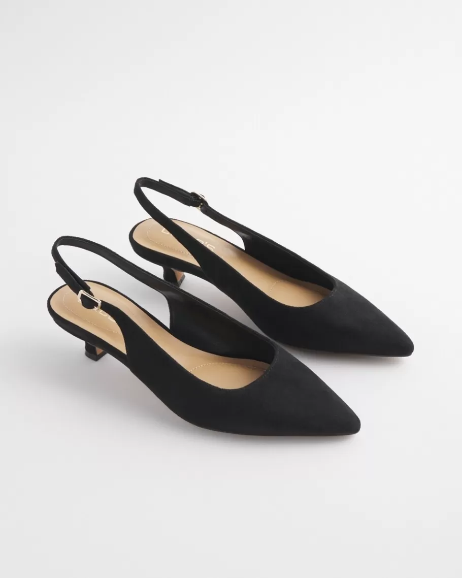 Chico's Celeste Microsuede Slingback Heels