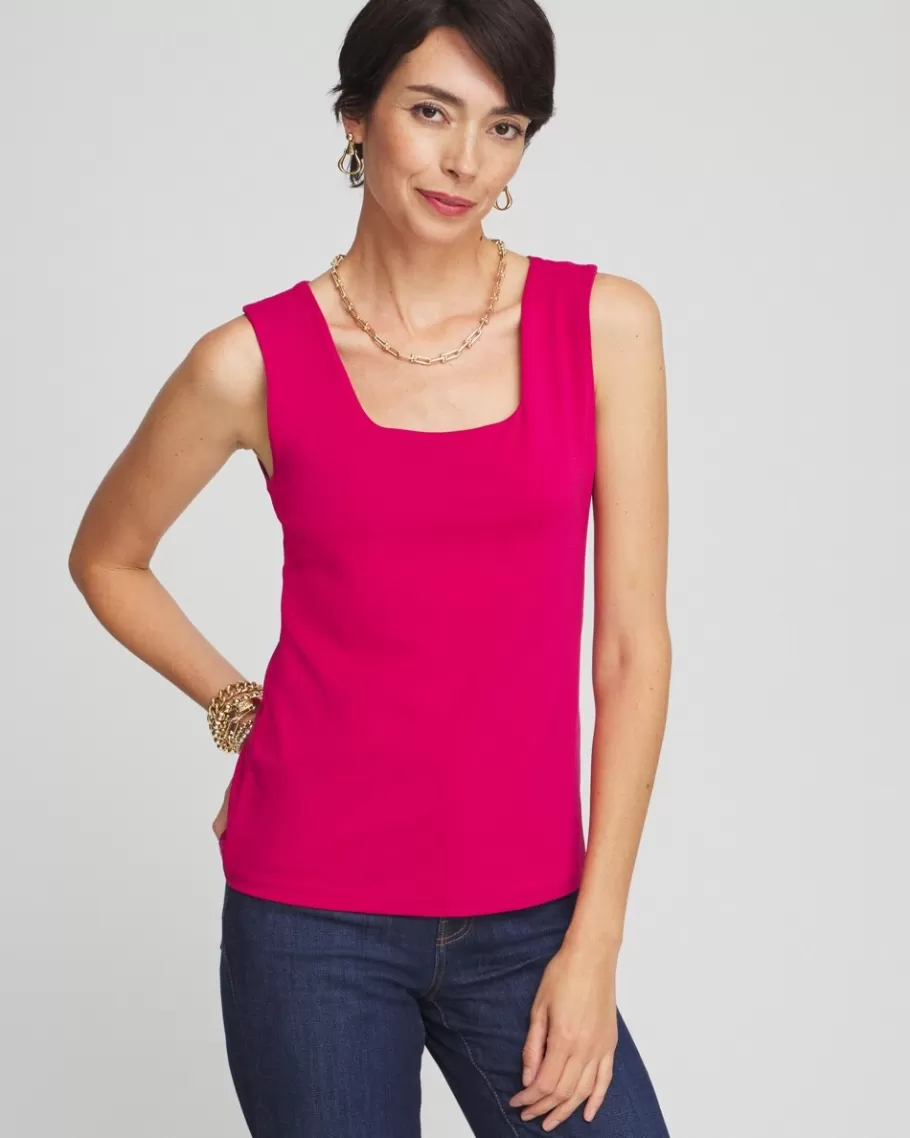 Chico's Contour Cotton™ Square Neck Tank