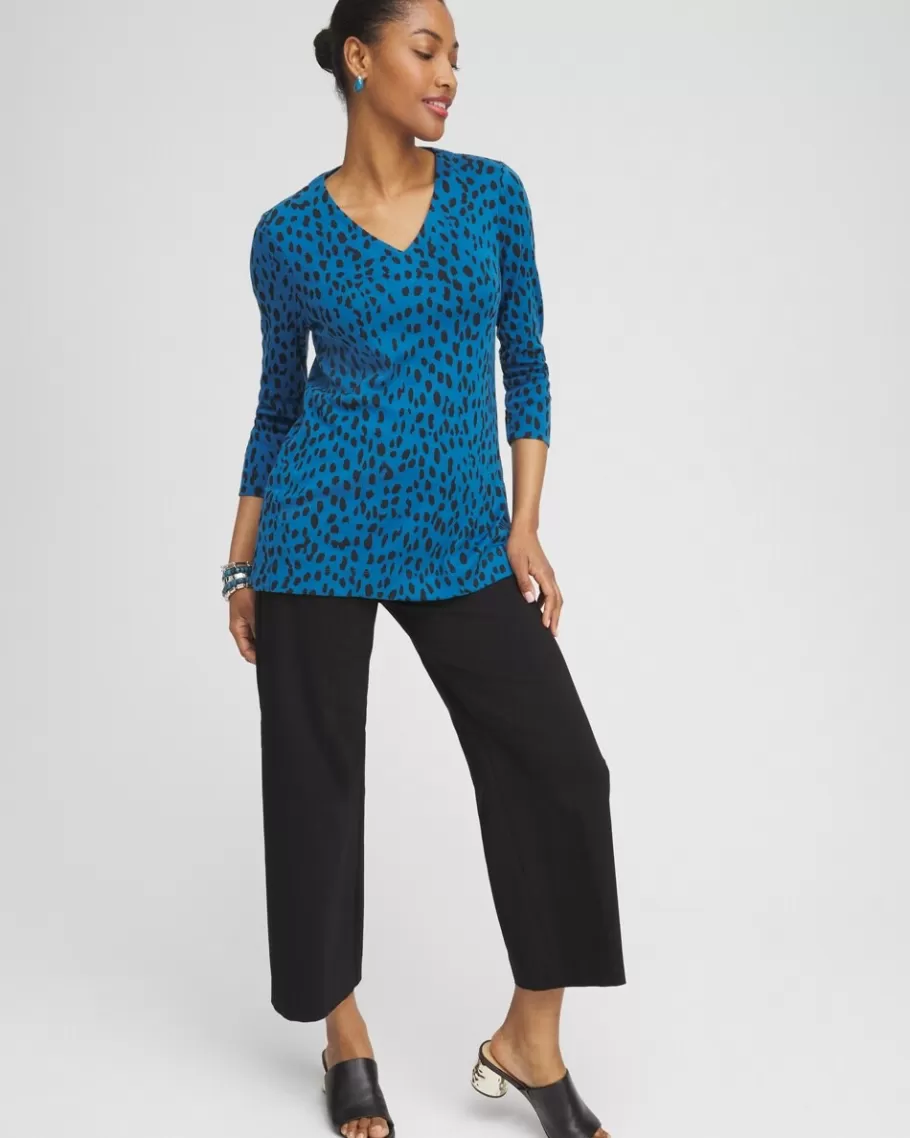 Chico's Dots V-neck Tunic