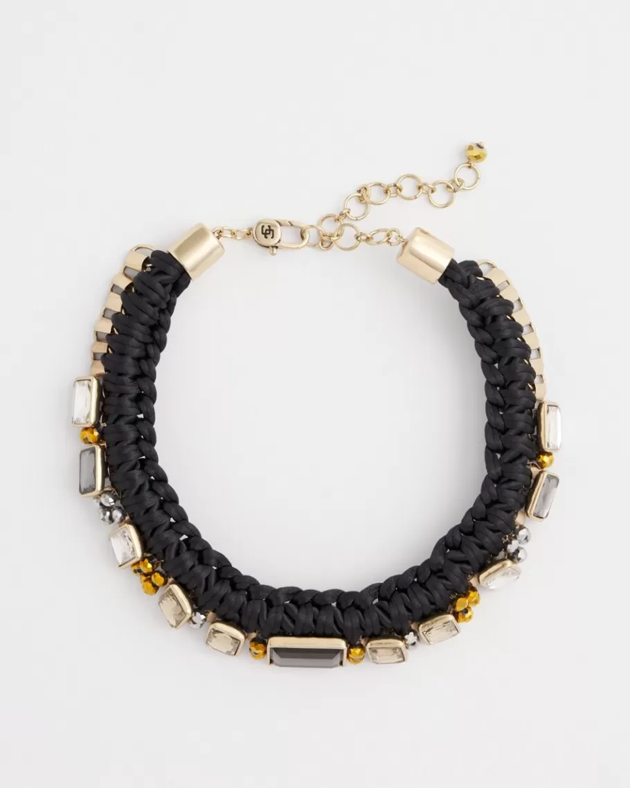 Chico's Embellished Braided Collar Necklace