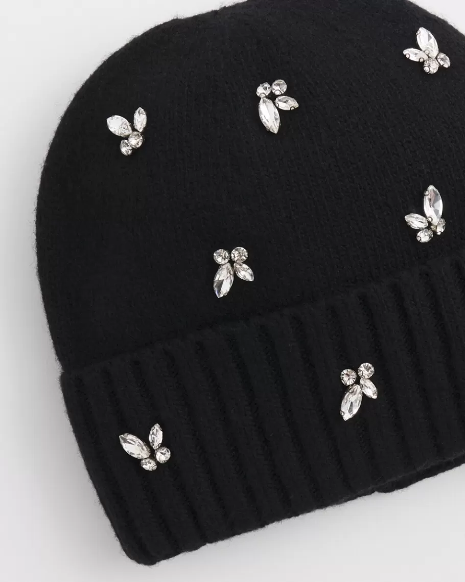 Chico's Embellished Cashmere Blend Hat