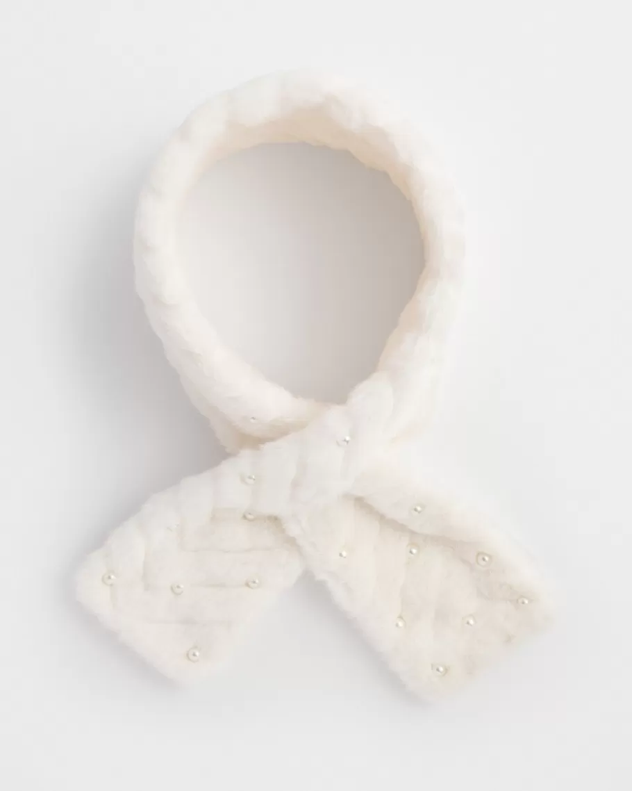 Chico's Embellished Faux Fur Scarf