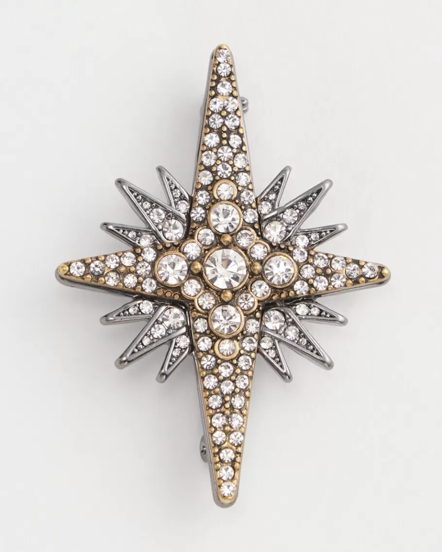 Chico's Embellished North Star Brooch