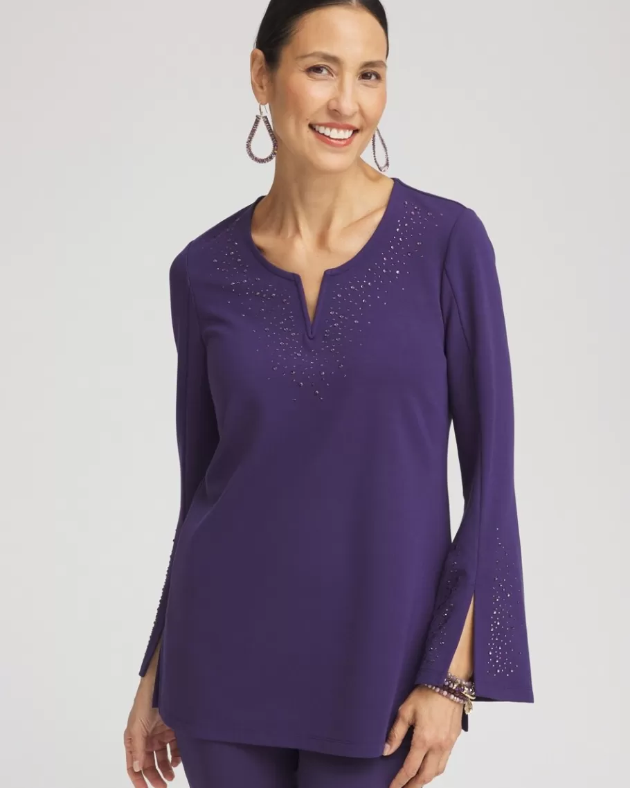 Chico's Embellished Ponte Tunic