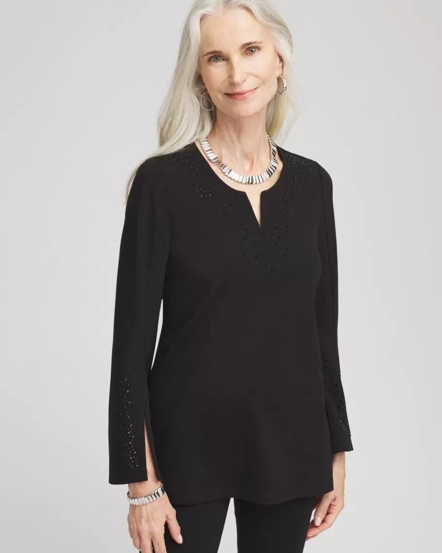 Chico's Embellished Ponte Tunic