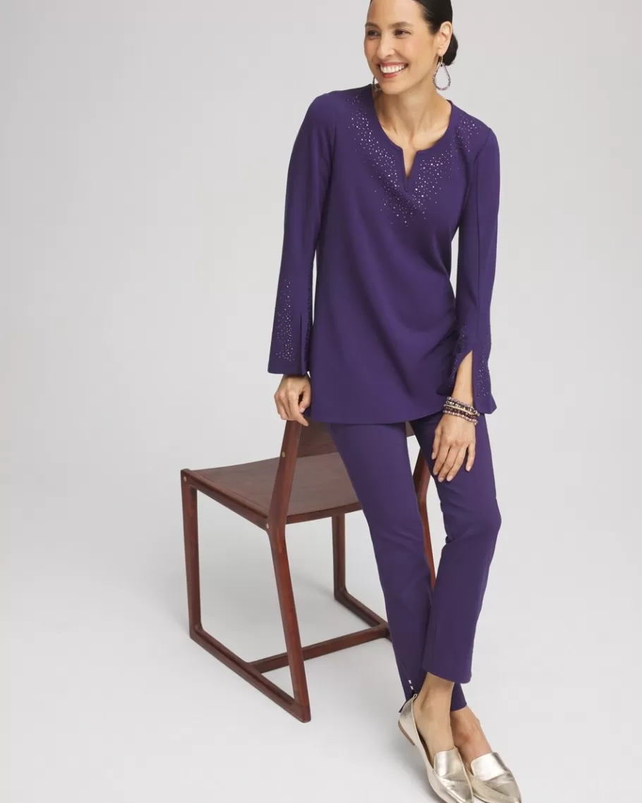 Chico's Embellished Ponte Tunic