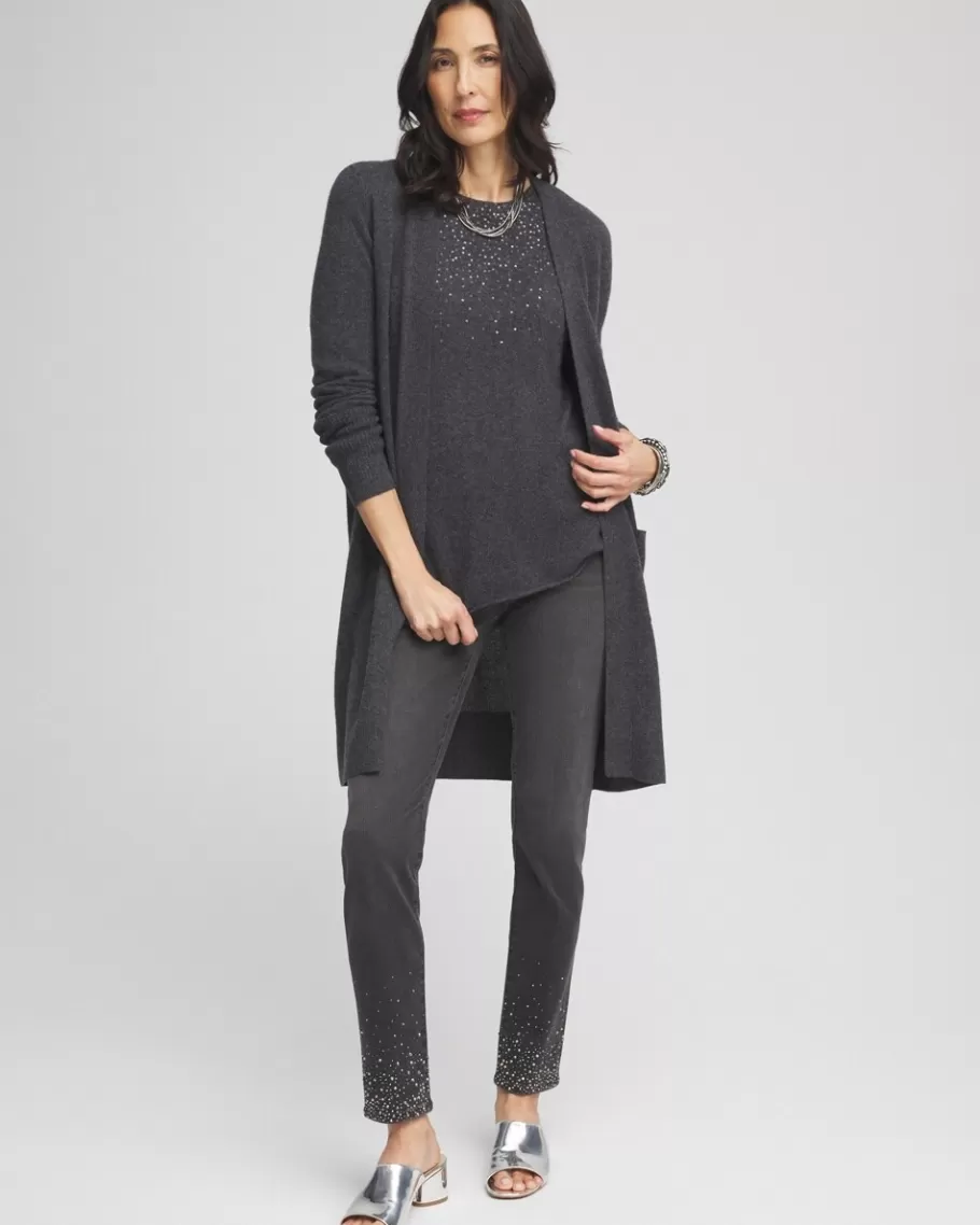 Chico's Embellished Pull-On Ankle Jeggings