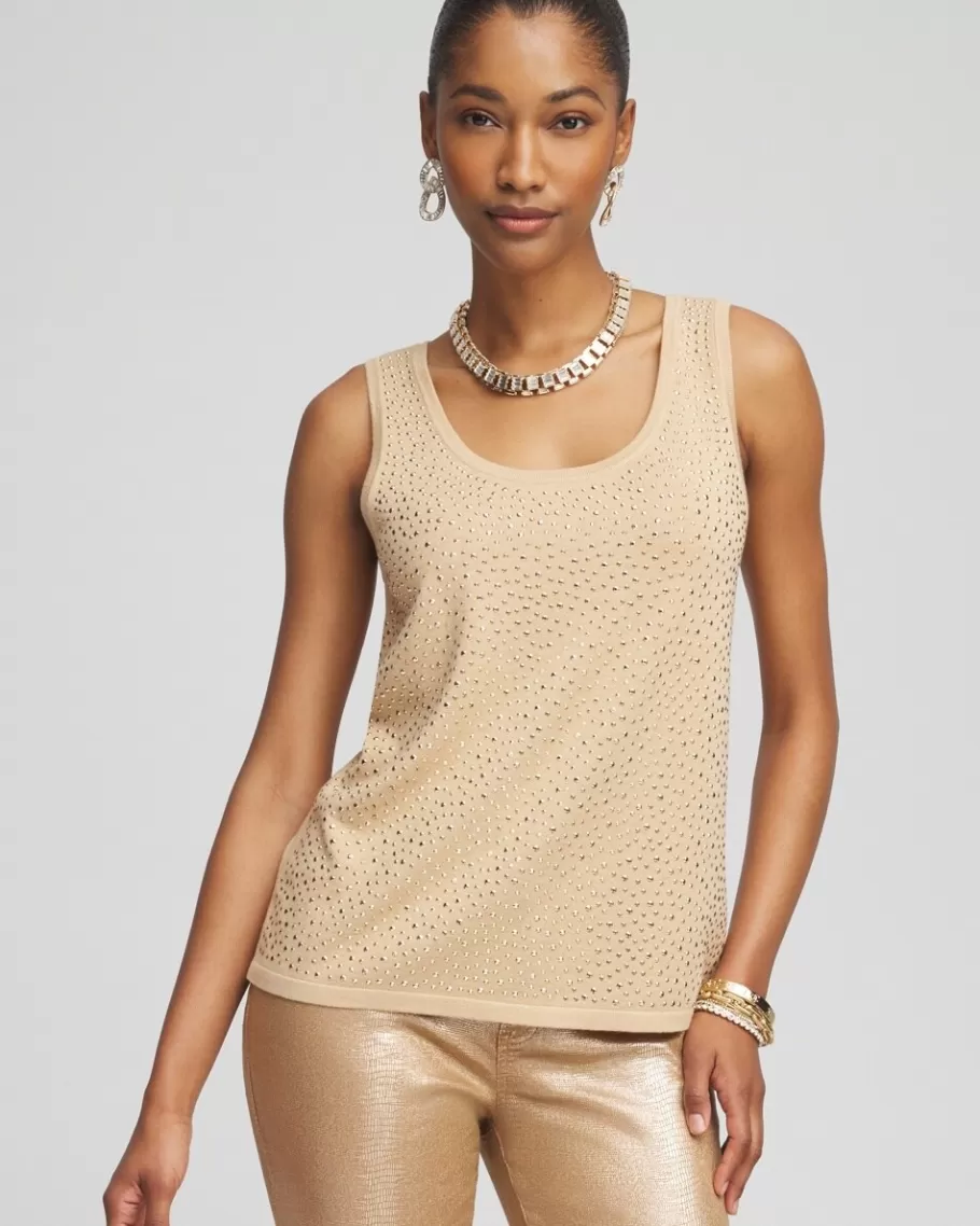 Chico's Embellished Sweater Tank