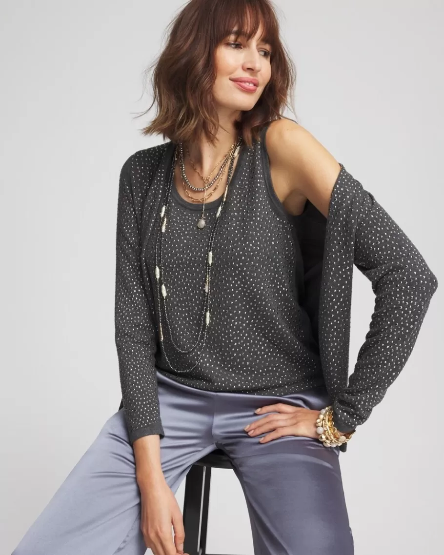 Chico's Embellished Sweater Tank