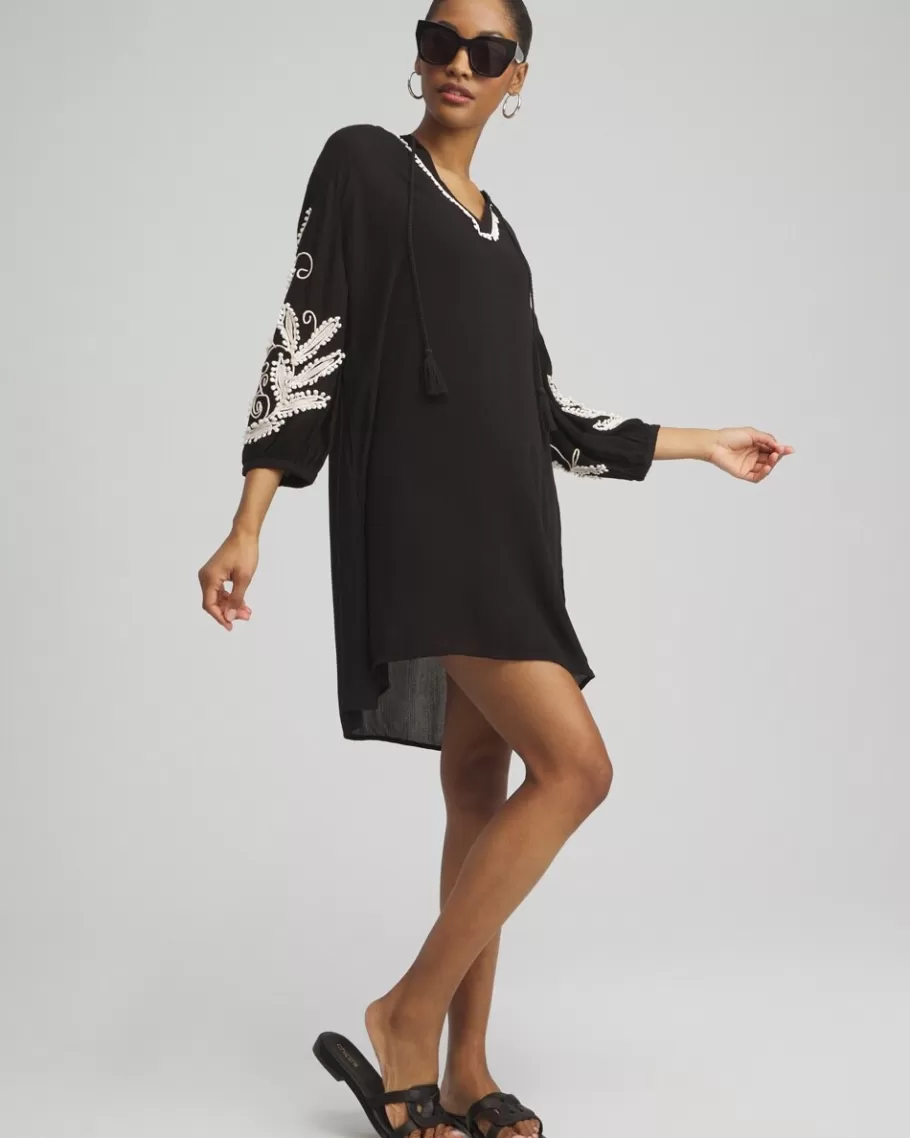 Chico's Embroidered Coverup Dress