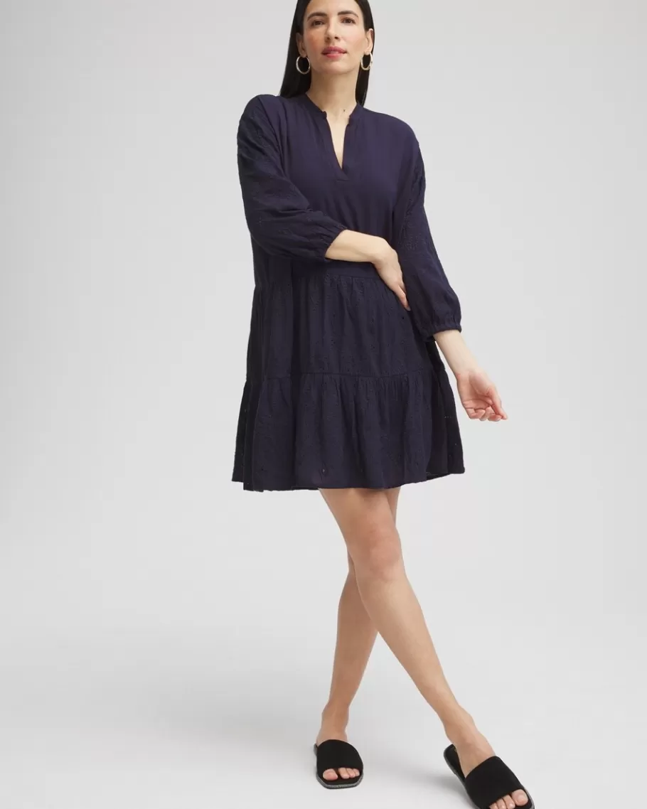 Chico's Embroidered Eyelet Coverup