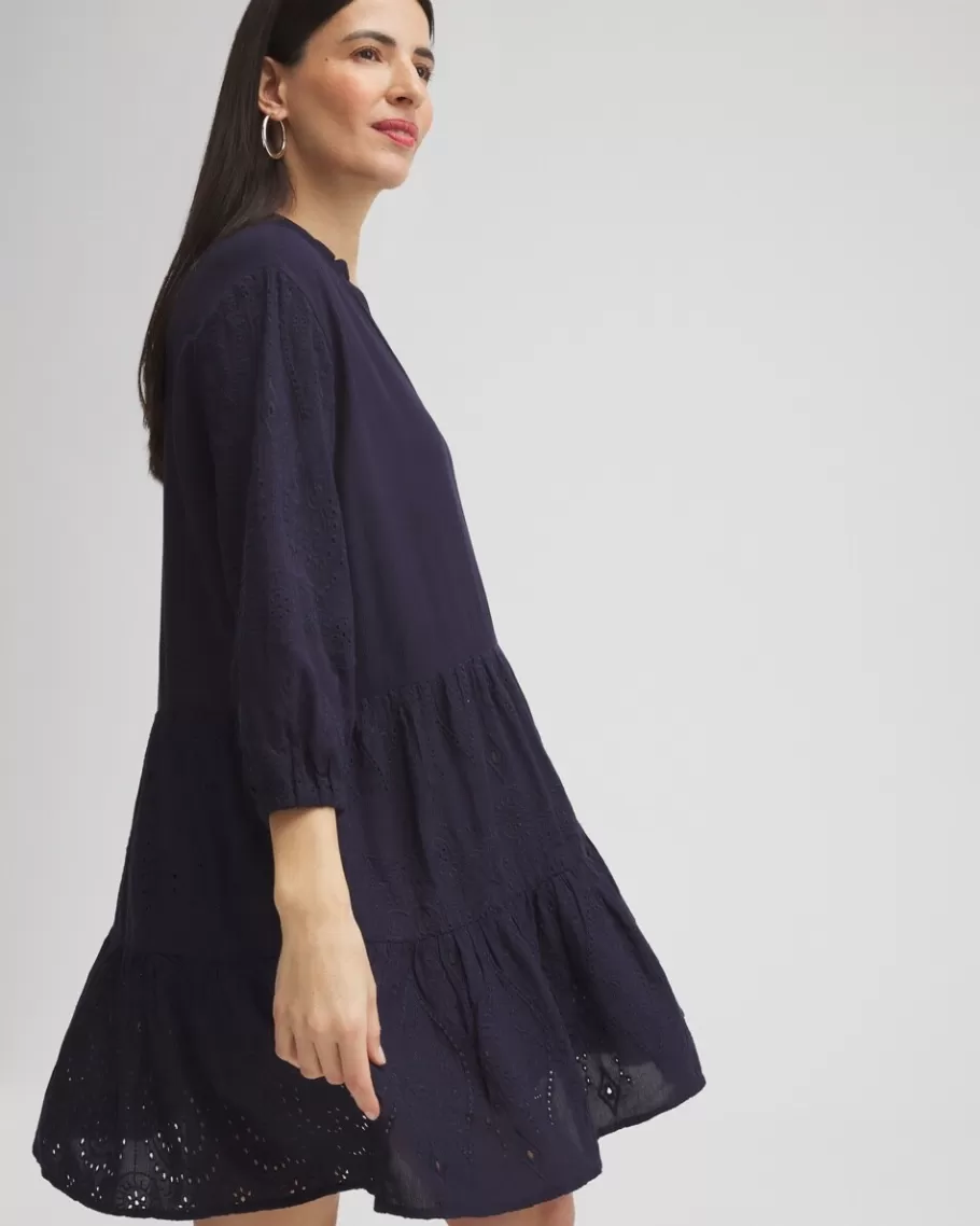 Chico's Embroidered Eyelet Coverup