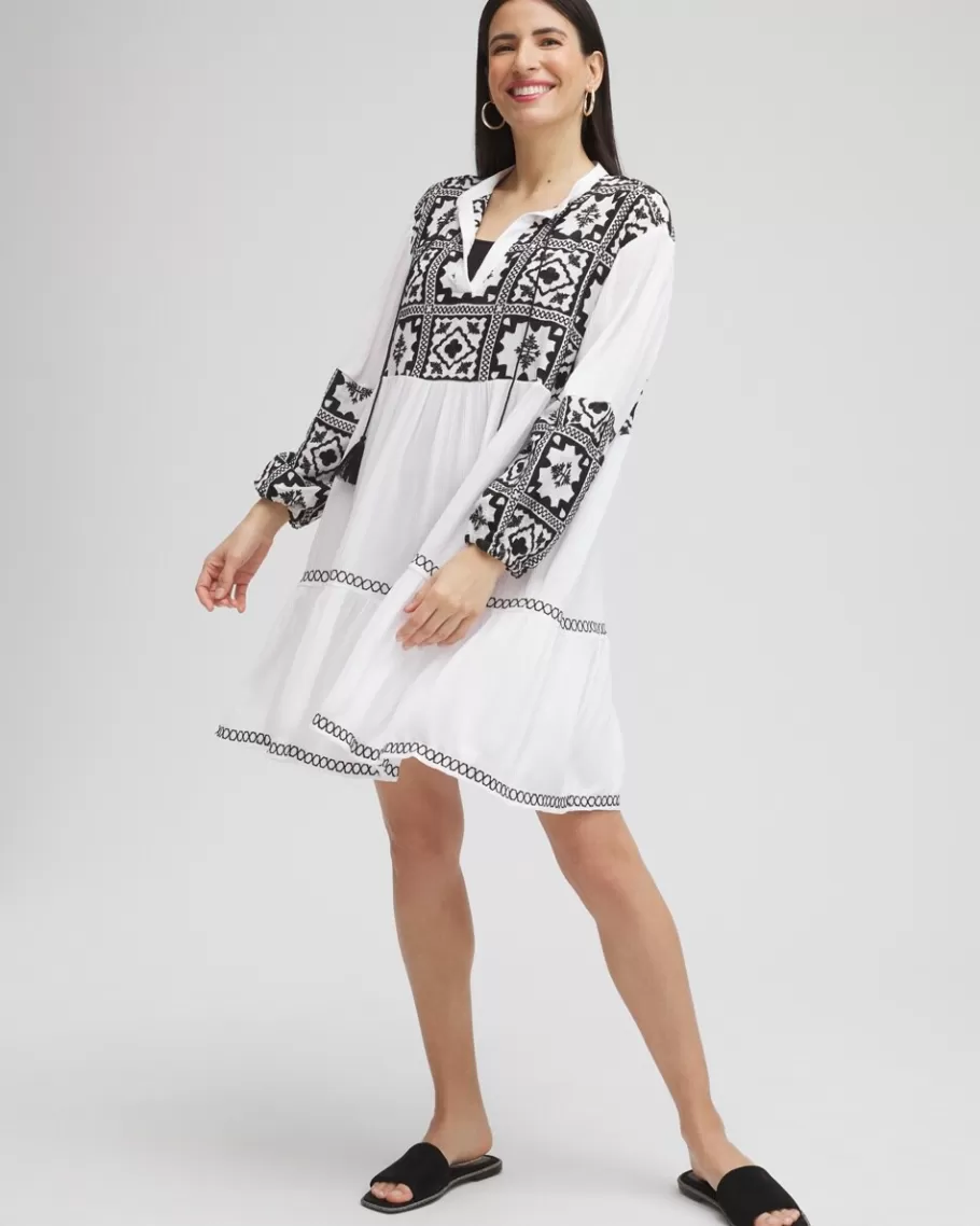 Chico's Eyelet Swim Dress Coverup