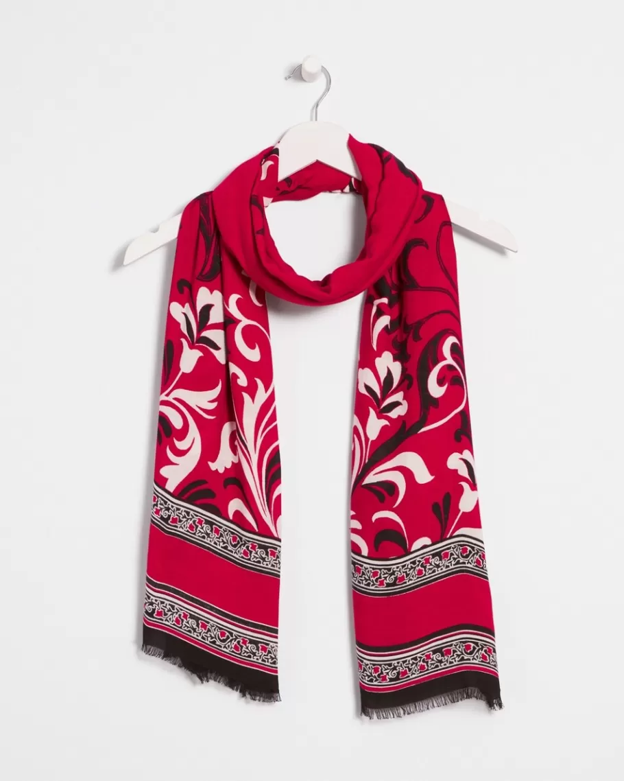 Chico's Floral Swirl Scarf