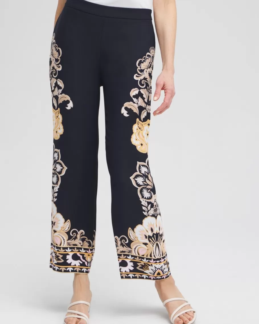 Chico's Floral Wide Leg Soft Pants