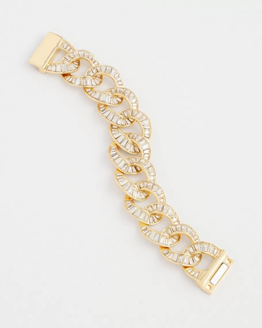 Chico's Tone Baguette Magentic Bracelet