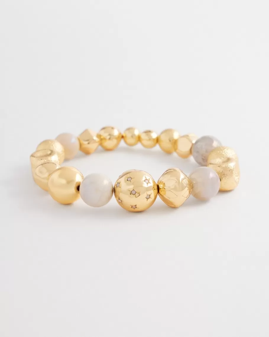 Chico's Tone Mixed Bead Bracelet