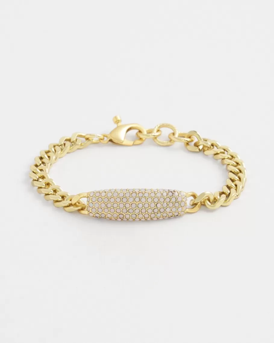 Chico's Tone Pavé Bar Bracelet