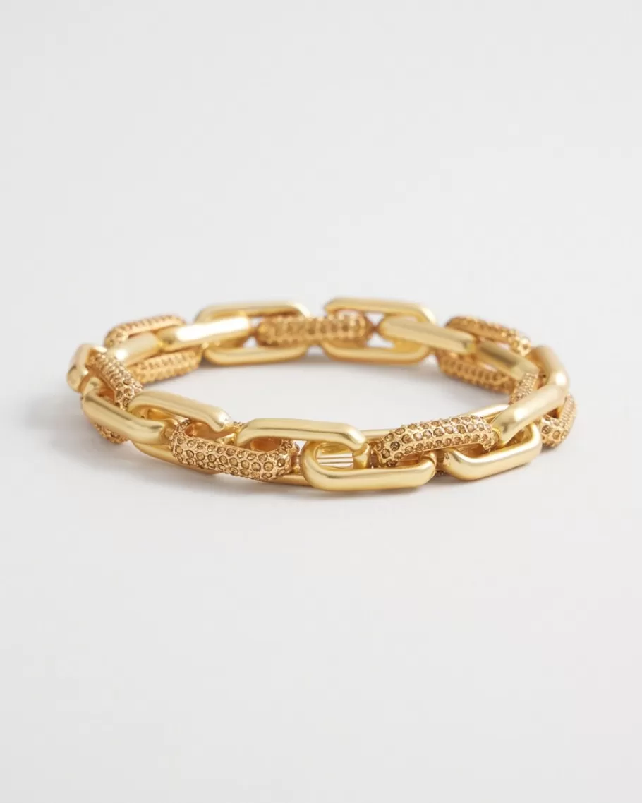 Chico's Tone Pavé Link Bracelet