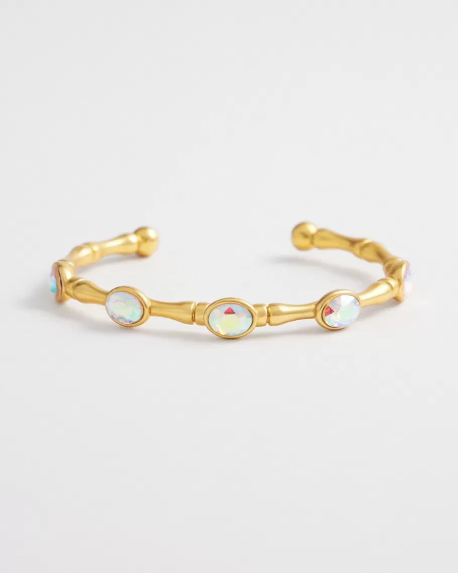 Chico's Tone Stone Cuff Bracelet