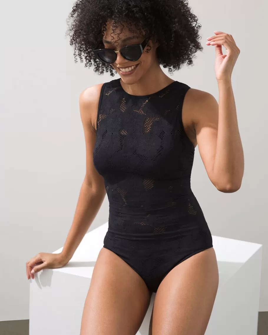 Chico's Gottex High Neck Swimsuit