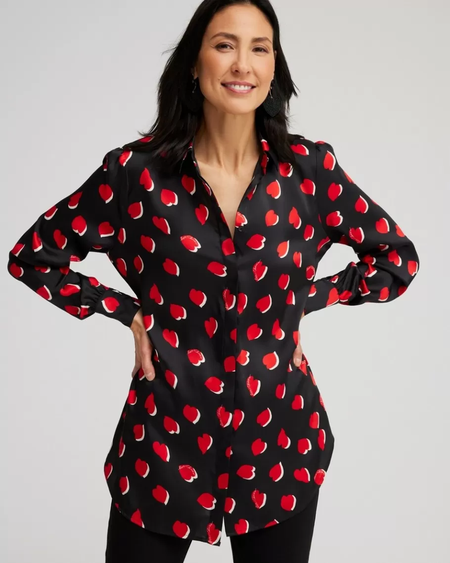 Chico's Heart Print Tunic