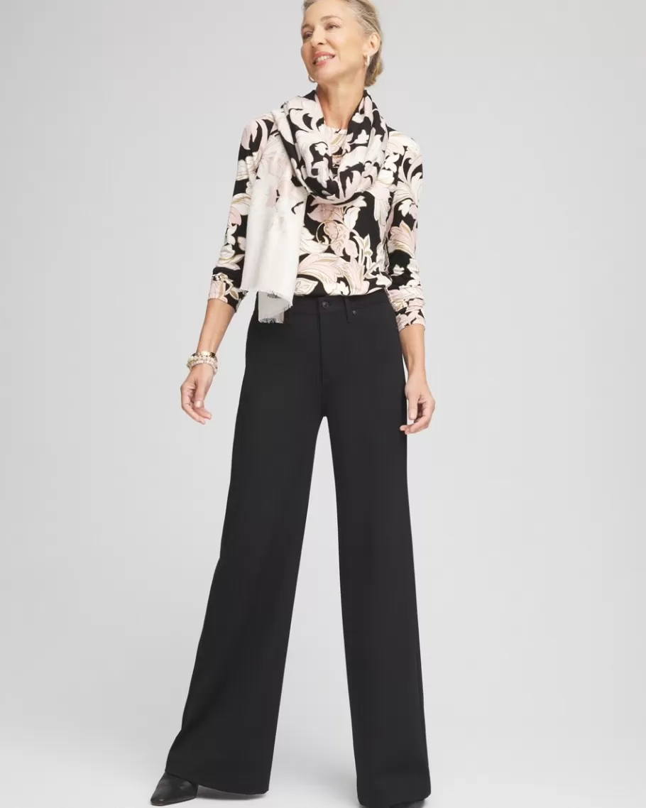 Chico's High Rise Wide Leg Ponte Pants