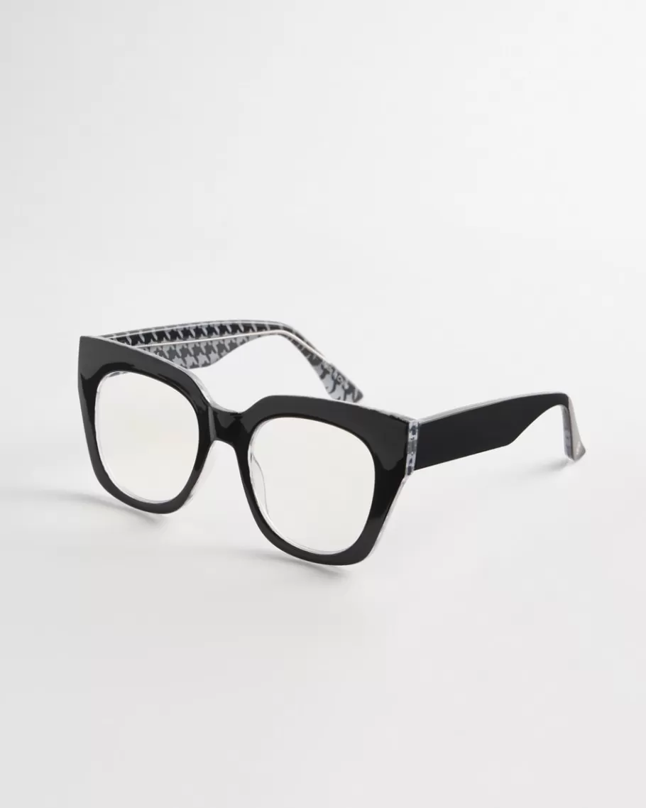 Chico's Houndstooth Cateye Readers