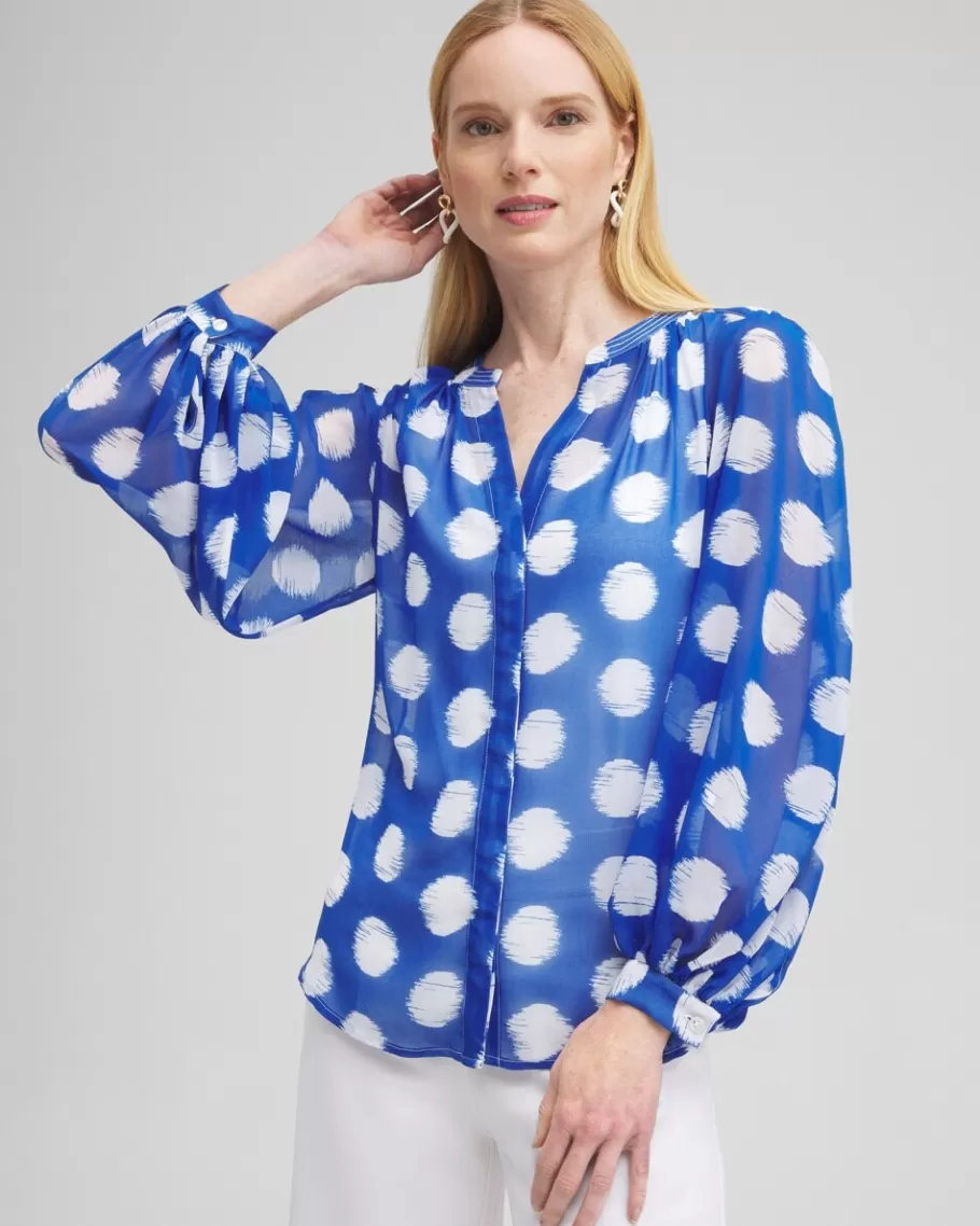 Chico's Ikat Dots Blouse