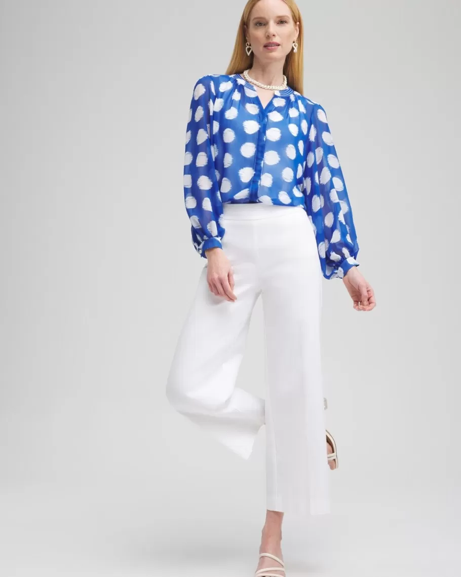 Chico's Ikat Dots Blouse